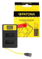 Ładowarka Patona  USB  Smart Dual LCD do Canon LP-E12 LPE12 