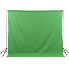 Tło materiałowe GlareOne  materiałowe Green Screen Backdrop 3x3 m - zielone