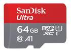 Karta pamięci Sandisk  microSDHC 64 GB ULTRA 100MB/s C10, A1 + adapter SD + aplikacja Memory Zone Android