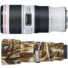 Obiektyw Canon  zestaw 70-200 mm f/4.0 L EF IS II USM + osłona LensCoat Realtree Max4 - casback 690 zł
