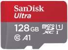 Karta pamięci Sandisk  microSDHC 128 GB ULTRA 100MB/s C10, A1 + adapter SD + aplikacja Memory Zone Android