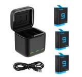 Telesin Ładowarka trójkanałowa box dla GoPro Hero 9 / Hero 10 + 3 baterie GPBNC902