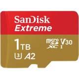 Sandisk microSDXC 1TB Extreme 190MB/s A2 C10 V30 UHS-I U3 + adapter
