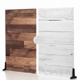 V-Flat World Duo Boards Deski bielone/orzechowe - XL