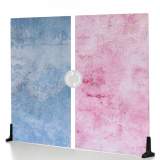 V-Flat World Duo Boards Różowy tynk/niebieskie drzwi do stodoły - XL