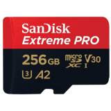 Sandisk microSDXC 256 GB Extreme Pro 170MB/s A2 UHS-I C10 + Adapter SD