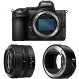Nikon Z5 + ob. 24-50 mm + adapter FTZ II