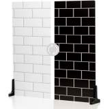 V-Flat World Duo Boards Płytki metra białe/płytki metra hebanowe