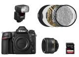 Nikon D780 + ob.50mm f/1.4G + lampa SB-700 +karta 64GB + blenda - zestaw do fotografii portretowej