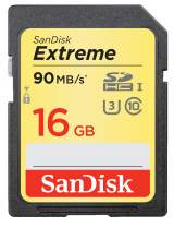 Sandisk SDHC 16 GB EXTREME 90MB/s C10 UHS-I U3