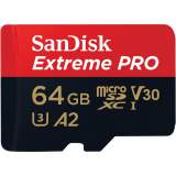 Sandisk microSDXC 64GB EXTREME PRO 170MB/s C10 UHS-I U3 V30 A2 + adapter SD