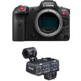 Canon EOS R5C + adapter mikrofonowy Tascam CA-XLR2d-C