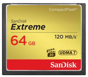 Sandisk CompactFlash EXTREME 64 GB 120 MB/s