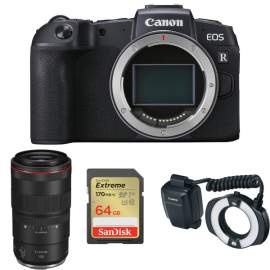 Canon EOS RP + RF 100 mm f/2.8 + akcesoria zestaw do fotografii w stomatologii 