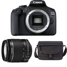 Canon EOS 2000D + ob. 18-55 IS II + TORBA SB130 + KARTA 16GB 