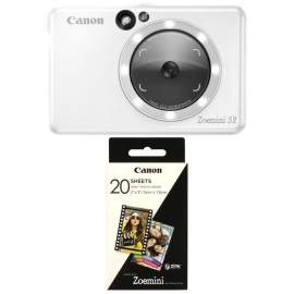 Canon Zoemini S2 matowa perłowa biel + papier ZP-2030