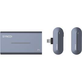 Synco P1L bezprzewodowy system mikrofonowy Lighting, 1 nadajnik, 1 odbiornik, grey-blue