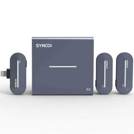 Synco P2L bezprzewodowy system mikrofonowy Lighting, 2 nadajniki, 1 odbiornik, grey-blue