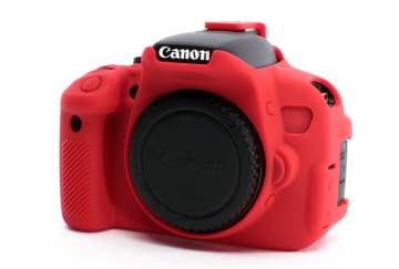 EasyCover osłona gumowa dla Canon 650D/700D/T4i/T5i czerwona
