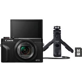Canon PowerShot G7 X Mark III czarny + uchwyt HG-100TBR + karta SD 64 GB 