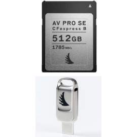 AngelBird Karta AV PRO CFexpress SE 512 GB z pendrivem USB/USB-C 128 GB