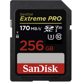 Sandisk SDXC EXTREME PRO 256GB 170MB/s V30 UHS-I U3