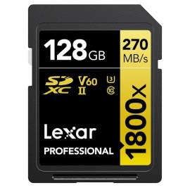 Lexar SDXC Pro 128GB 1800x U3 V60 UHS-II