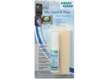 Green Clean zestaw optyki - Silky Wipe płyn i ściereczka