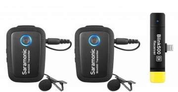 Saramonic Blink500 B4 (RXDI + TX + TX) bezprzewodowy system audio do iPhone oraz iPad