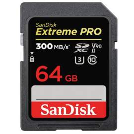 Sandisk SDXC 64 GB EXTREME PRO 300MB/s C10 UHS-II V90