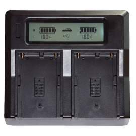Zoom DC-LCD Dual BP-U30/60/U65 (Sony PXW FS5/FS7/FX6/FX9/Z280/X280)