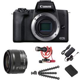 Canon EOS M50  Mark II + 15-45 mm f/3.5-6.3 + mikrofon + statyw + akcesoria
