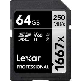 Lexar LEXAR 64GB 1667x SDXC UHS-II U3 V60