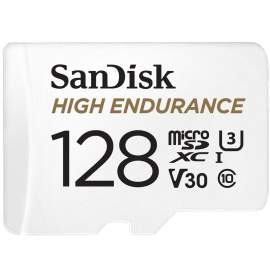 Sandisk microSDHC 128 GB High Endurance for Dashcams & home monitoring