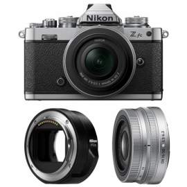 Nikon Z fc + 16-50 mm srebrny + adapter FTZ II