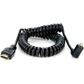Atomos Kabel spiralny Coiled-Right kątowy Micro / Full HDMI (50-65cm)