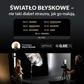 Cyfrowepl Warsztaty - Światło błyskowe z GlareOne w Łodzi