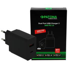 Patona Premium Power Delivery 36W z USB-C, USB-A