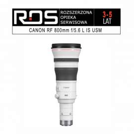 Canon rozszerzona opieka serwisowa dla RF 800 mm f/5.6 L IS USM na 4 lata