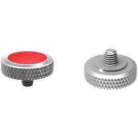 JJC Soft release button - przycisk spustu migawki SRB Deluxe Soft Srebno - Czerwony