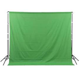 GlareOne materiałowe Green Screen Backdrop 3x3 m - zielone