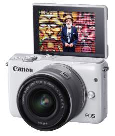 Canon EOS M10 + ob. 15-45 IS STM biały