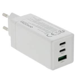 Patona Premium GaN PD65W Adapter 2xUSB-C 1xUSB-A PD3.0 QC3.0 Biała [2642]