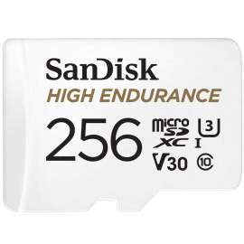 Sandisk microSDHC 256 GB High Endurance for Dashcams & home monitoring