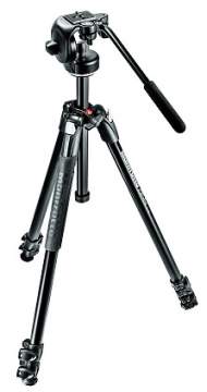 Manfrotto 290  Xtra, 3 sekcje, aluminiowy, głowica wideo 128RC