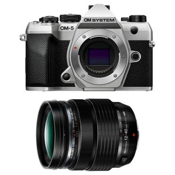 OM System OM-5 II body + OM System 12-40 mm PRO II srebrny