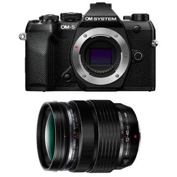 OM System OM-5 II body + OM System 12-40 mm PRO II czarny