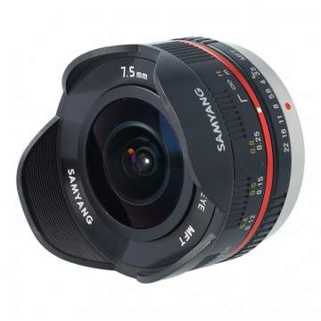 Samyang 7.5 mm f/3.5 UMC Fish-eye / micro 4/3 czarny s.n. 1216L0437