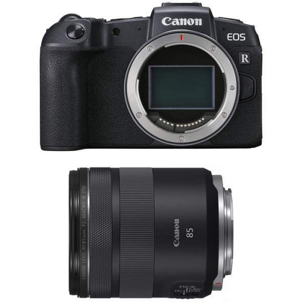 Aparat cyfrowy Canon zestaw EOS RP body bez adaptera + RF 85 f 2 macro IS STM