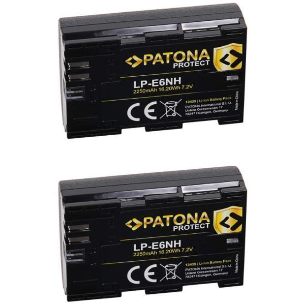 Akumulator Patona Zestaw 2 PROTECT LP-E6NH Canon EOS R5 EOS R6